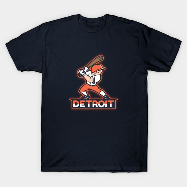 Detroit Baseball T-Shirt by BVHstudio